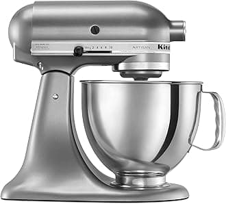 KSM150PSCU Artisan Series 5-Qt. Stand Mixer with Pouring Shield - Contour Silver