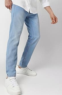 Men Mid Rise Slim Fit Washed Jeans Stretchable