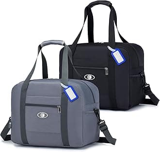 for Ryanair Cabin Bags 40x30x20 Underseat Wizzair Carry on Hand Luggage Foldable Travel Duffel Bag 25L Holdall Tote for Women and Men for Travel Overnight Hospital Weekend