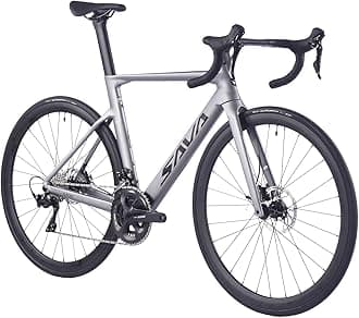 SAVADECK Carbon Road Bike, T800 Carbon Fiber Frame 700C Racing Bicycle with 105 R7000 22S Groupset and Mechanical Disc Brake Ultra-Light Carbon Bike for Men and Women.