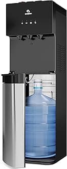 A4BLWTRCLR Bottom Loading Water Cooler Water Dispenser - 3 Temperature Settings - Hot, Cold & Room Water, Durable Stainless Steel Cabinet, Bottom Loading - UL/Energy Star Approved