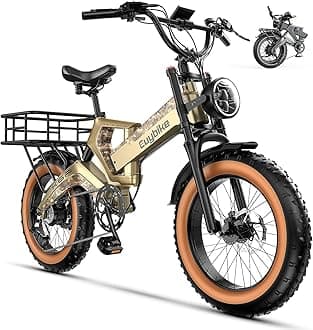 2000W Electric Bike for Adults,100Miles & 35MPH,48V25AH Removable Lithium Battery,20"x4.0 Fat Tires,8-Speed ebike,Dual Hydraulic Disc Brake,Magnesium Alloy Frame E Bike for All-Terrain Off-Road