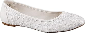 GreatonuWomen Shoes Cut Out Slip On Synthetic Lace Ballet Flats