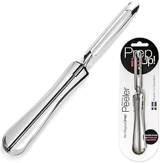 Original Jonas Vegetable Peeler – Made In Sweden- Great for Apples, Carrots and Potatoes - Ergonomic Handle for Safety and Control - Dishwasher Safe - Stainless Steel Construction