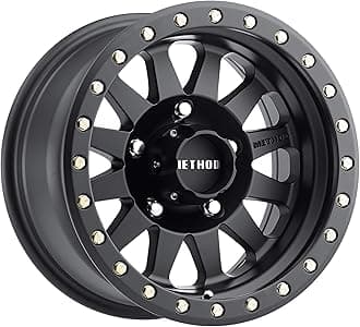 Method Race Wheels 304 Double Standard Matte Black 15x8" 5x4.5", 24mm offset 3.5" Backspace, MR30458012524N