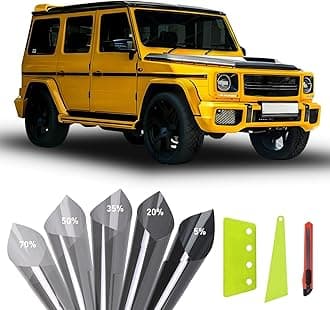 Window Tint Film for Cars Privacy Protection Car Window Tint Film 70% VLT Nano Ceramic Car Tint Front Windshield Heat Glare UV IR Rays Block Scratch Resistance 20" X10ft