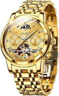 – Ladies Luxury Gold Silver Stainless Steel Quartz Watch Waterproof Date