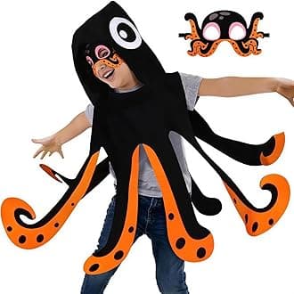 Fish-Octopus-Costume for Kids Toddler Dress-up Clothes Sea Animal Mask Toys Birthday Christmas Gifts 3+ Boys Girls
