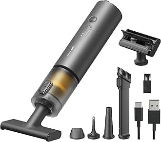 HOTO Car Vacuum, 20000Pa Cordless Vacuum Cleaner and Air Duster, 6-in-1 Portable Handheld Vacuum, 5-Nozzles for Car, Home, Office