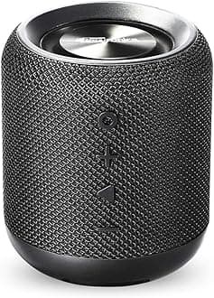 Portronics SoundDrum 10W Portable Bluetooth Stereo Speaker with Powerful Bass, Aux 3.5 mm, In-Built Mic, FM Radio, 6-7 Hrs Playtime(Black)