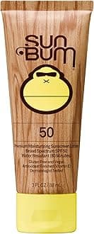 Sun Bum Moisturizing Sunscreen Lotion, SPF 50, 3oz Tube, Oil Free, Hypoallergenic, Packaging May Vary