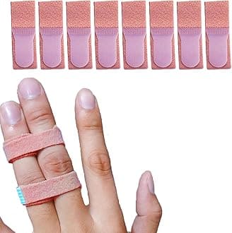 Finger Splints Wraps for Trigger, Mallet Finger Brace, Finger Knuckle Immobilization/Broken Toe Wraps - 8 Pack