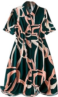 Leriya Fashion Women's One-Piece Dress, Stylish Midi Party Dress for Women, Summer Casual Wear for Events, Date & Evening Look