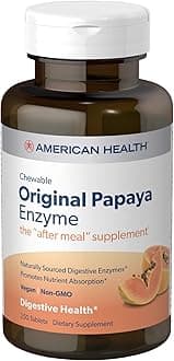 American Health Chewable Original Papaya Enzyme 250 Chwbls