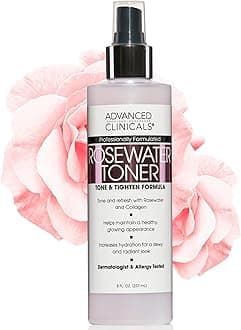 Rosewater Toner, Tone & Tighten Formula, 8 fl oz (237 ml)