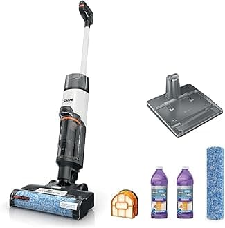 Wet & Dry Vacuum Cleaner Universal Cordless Vacuum Cleaner for Hard Floors, HydroVac MessMaster, 3 in 1 Self-Cleaning System, High Suction Power with 2 Brush Rollers and 2 Solutions