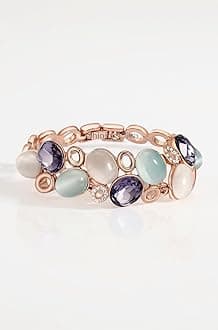 Latest Stylish Rose Gold Austrian Crystal Bracelet For Women And Girls (11942B), Free Valentine Gift for Girlfriend