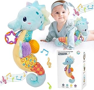 Baby Toys 0 3 6 9 12 Months, Musical Sensory Toys for Babies 6-12 Months Baby Gifts 6-12 Months Montessori Toys for Babies Newborn Toys 0-3 Months Baby Essentials for Newborn Toddler Toys
