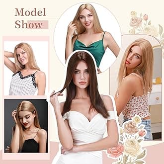 Elailite Clip in Hair Toppers Real Human Hair For Women uk Thinning Hair - Toupee Extensions MIDDLE SILK BASE (2.5 * 9cm) HairPiece (#06 Light Brown, 12 Inch)