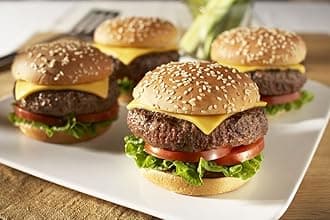 Chicago Steak Company - 24 Angus Beef Steak Burgers (4 oz.) - USDA Choice Angus Steakburgers for BBQ Grill Party - Gourmet Beef Patties Made from Flash Frozen Angus Beef - Burger Grill Gift Set for Birthdays or Holidays