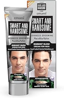 Emami Smart & Handsome Radiant Glow Cream 100 gm | Daily Use Cream for Men | Penetrates up to 20 layers deep | Controls excess oil | For Glowing Face