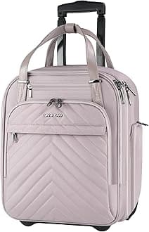 Carry On Underseat Multi-functional, 16-inch Underseater Lightweight Overnight Suitcase for Men Women