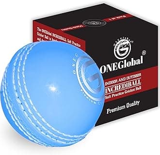 Incrediball Soft Practice Cricket Ball | Outdoor & Indoor Rubber Cricket Ball With Core & Stitched Seam | For Practice, Honing Skills & Family Fun | Senior and Junior Sizes