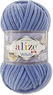 100 g Alize Velluto Wool in 30 Selections (374 | Denim)
