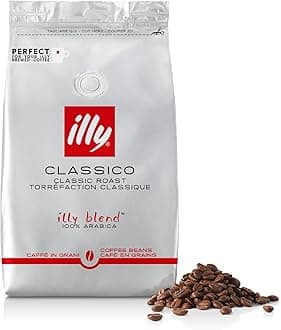 Classico Coffee Beans, 100% Arabica Blend, Medium Roast, Intensity 5/9, Smooth & Balanced with Caramel & Floral Notes, Suitable for Bean to Cup & Fresh Grinding, 500g Refill Pouch