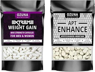 Extreme Weight Gain Anabolic & Appetite Stimulant Bundle – Weight Gainer for Women & Men - Fast Mass Gainer Supplement & Muscle Growth Pills – Made in The UK
