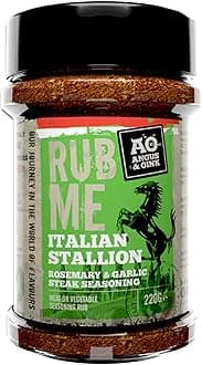 Italian Stallion BBQ Seasoning Rub | Inspired by Northern Italian Flavours | Perfect for Steak, Lamb & Pizza | 220g