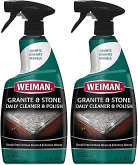 Weiman Disinfectant Granite Daily Clean & Shine, 24 Fl Oz (Pack of 2)