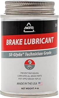 AGS Automotive Solutions 4oz Brush Top SIL-Glyde Silicone Brake Grease - Premium Brake Caliper Grease and Brake Lubricant for Optimal Performance and Longevity