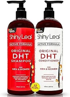 DHT Blocker Shampoo and Conditioner for Hair Loss With Biotin For Men, Women, Anti-Hair Loss Treatment, Rosemary and Green Tea Extracts, for Thinning Hair and Hair Loss (Shampoo and Conditioner)