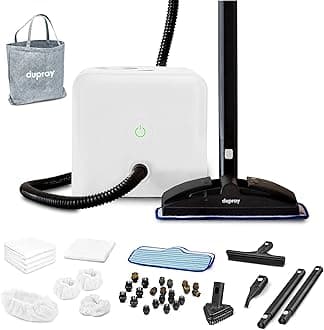 Neat Steam Cleaner with 40-Piece Accessory Kit – Powerful, Multipurpose Steamer for Chemical-Free Deep Cleaning on Floors, Cars, Tiles, Grout, Upholstery and More (UK Plug)