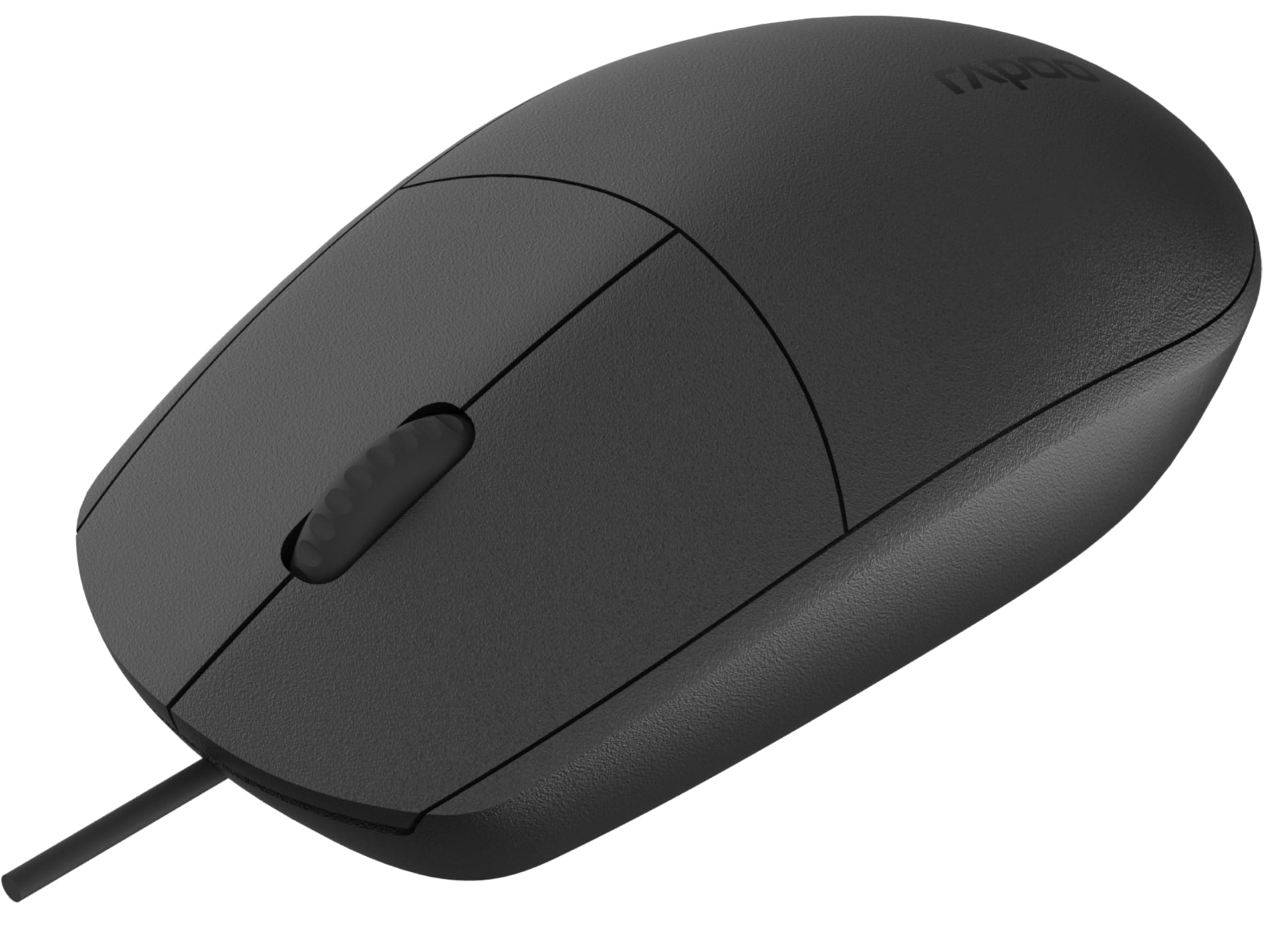 N100 Wired Optical Mouse - Black