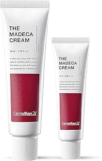 CENTELLIAN 24 The Madeca Cream (1.7+0.5fl oz) - Centella Moisturizer for Face, Korean Skin Care. Dry, Sensitive Skin. TECA, Centella Asiatica, Madecassoside