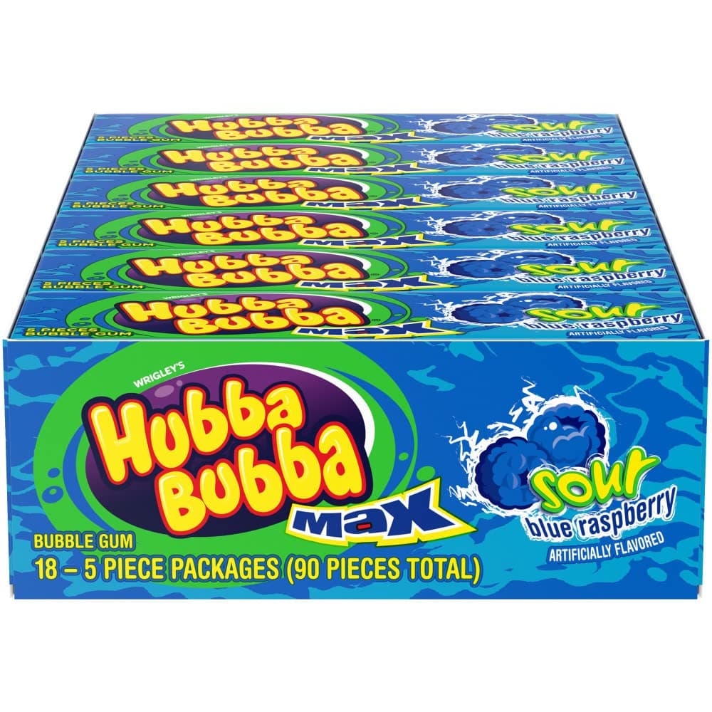 HUBBA BUBBA Sour Blue Raspberry 18 Count
