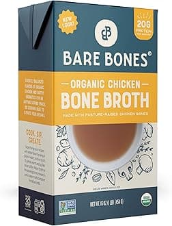 Bare Bones, Organic Chicken Bone Broth, 16 Ounce
