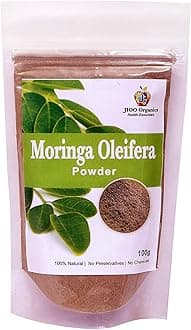 Jioo Organics Moringa Powder Organic - 100 Gram, सहजन Leaf Powder, Essential Nutrition, Boosts Energy Levels & Stamina, Herbal Supplement, Rich In Antioxidants Herbal Moringa