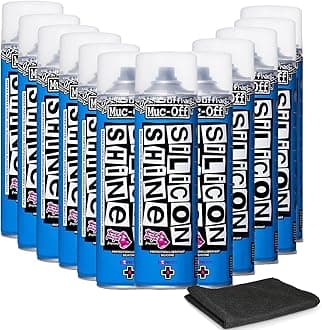 Muc-Off Silicon Shine 500ml, 12-Pack | Quick-Dry & Dirt-Repellent | Enhances Metal, Plastic & Rubber | Suitable for Bicycles, Motorcycles, ATVs & UTVs
