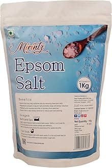 Pure Epsom Salt |(1 kg) Magnesium Sulfate Epsom Salt Soak | Natural Epsom Salts for Women Relaxing | Epsom Salts for Soaking | Foot Care, Salt Scrub, Products & Spa Stuff