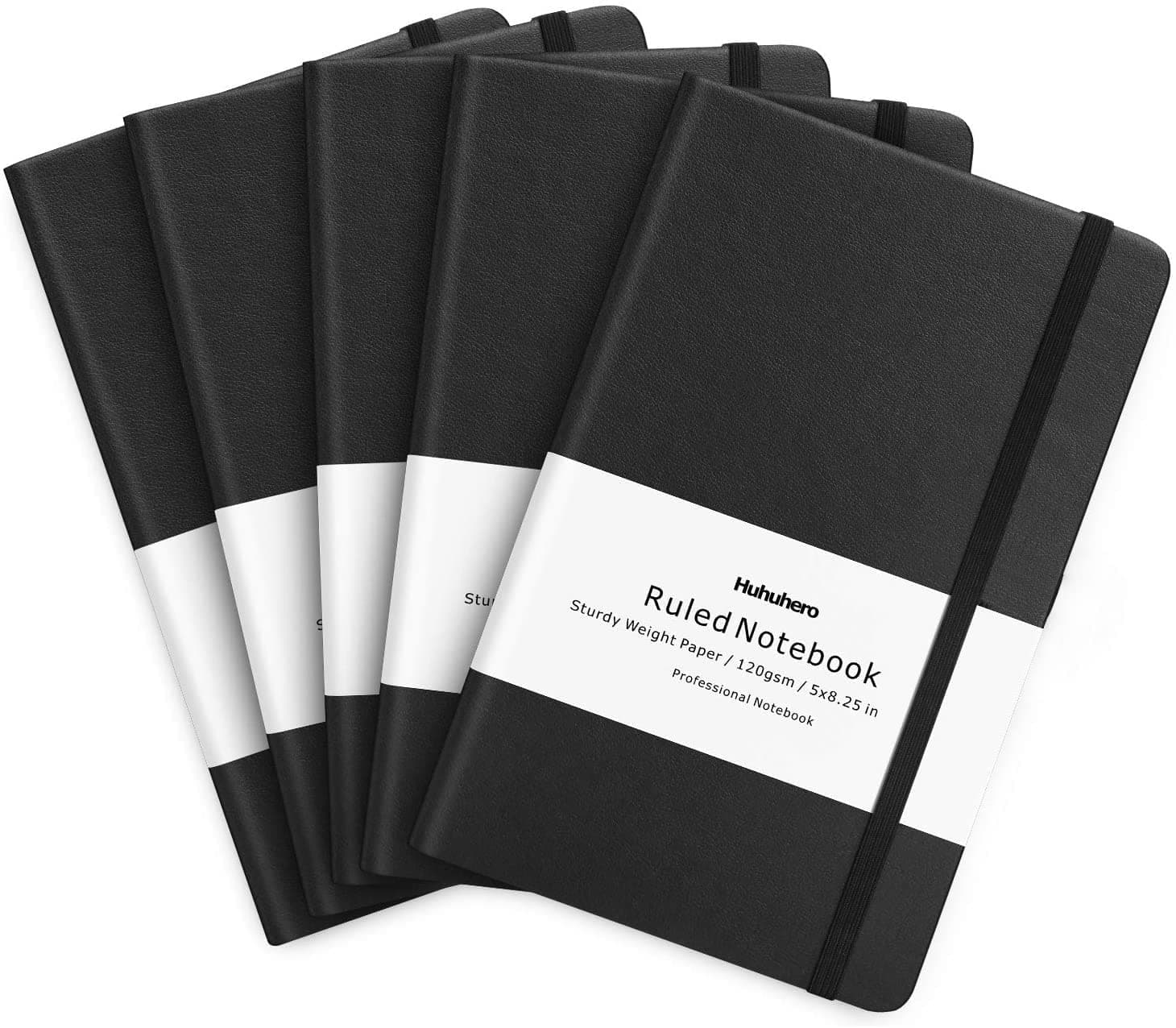 5PACK Lined Journals