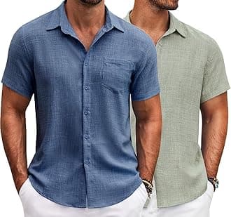 Lymio Men Cotton Regular Fit Shirt || Stylish (Resort-Slub)