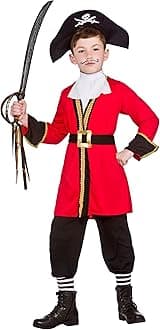 Wicked Costumes Boys Pirate Captain Fancy Dress Costume - X-Large (11-13 Years)
