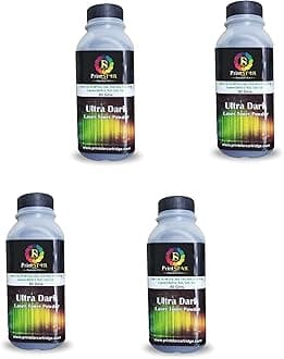 Print Star Ultra Dark Toner Powder Comaptible with Hp 88A, 78A, 36A, 83A, 35A, 85A & Canon 925,328,326,337 Toner Cartridges (Pack of 04)