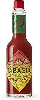 TABASCO® Brand Habanero Sauce, Spicy & Fruity Habanero Hot Sauce, Glass Bottle, Jamaican-Style, Packed with Heat, Great for Wing Sauce, Shrimp Kabobs, & More, 2 Fl Oz (Pack of 1)