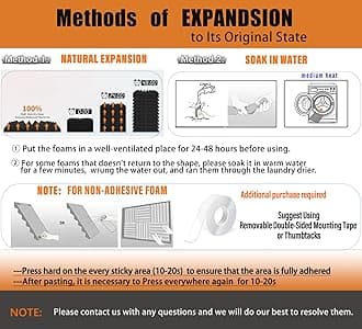 Acoustic Foam Panels 48 Pack – 1" x 12"x 12" High Density Soundproofing Wedges for Wall, Noise Absorbing and Sound-Damping, Quick-Recovery, Fire-Resistant – Perfect for Studio, Office, Gaming Room