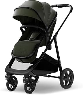 Mompush Wiz 2-in-1 Convertible Baby Stroller with Bassinet Mode - Foldable Infant Stroller to Explore More as a Family - Toddler Stroller with Reversible Stroller Seat