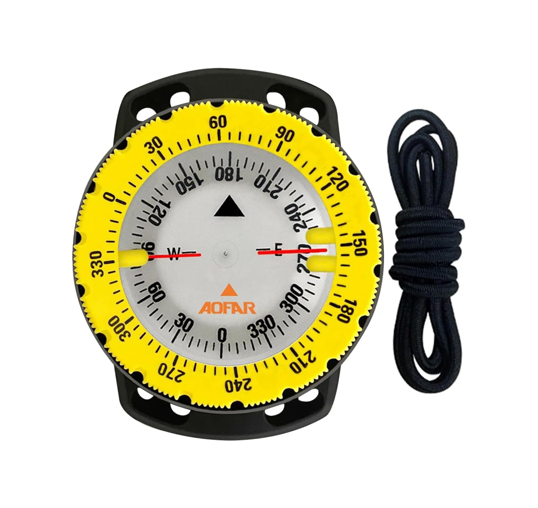Dive Compass AF-Q60B Waterproof, Durable, Compact. Drawstring Style Compass for Sailing, Diving, Drawstring Style